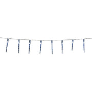 Catena Luci LED con 10 Ghiaccioli 90 cm Colore Bianco Freddo in  Acrilico