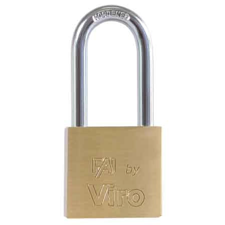 LUCCHETTO AD ARCO LUNGO 'FAI' 30x32 mm - VIRO