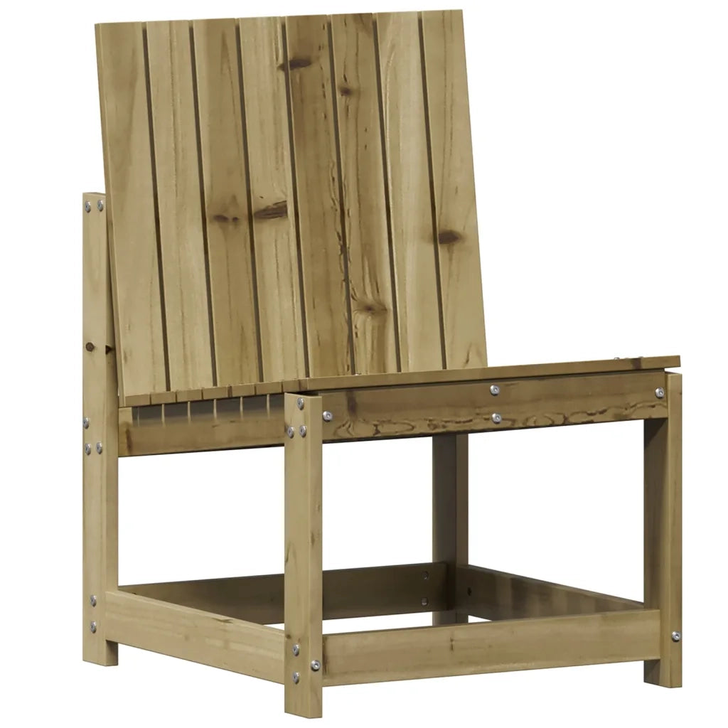Sedia da patio-Sedia da Giardino 50,5x55x77 cm in Legno Impregnato di Pino