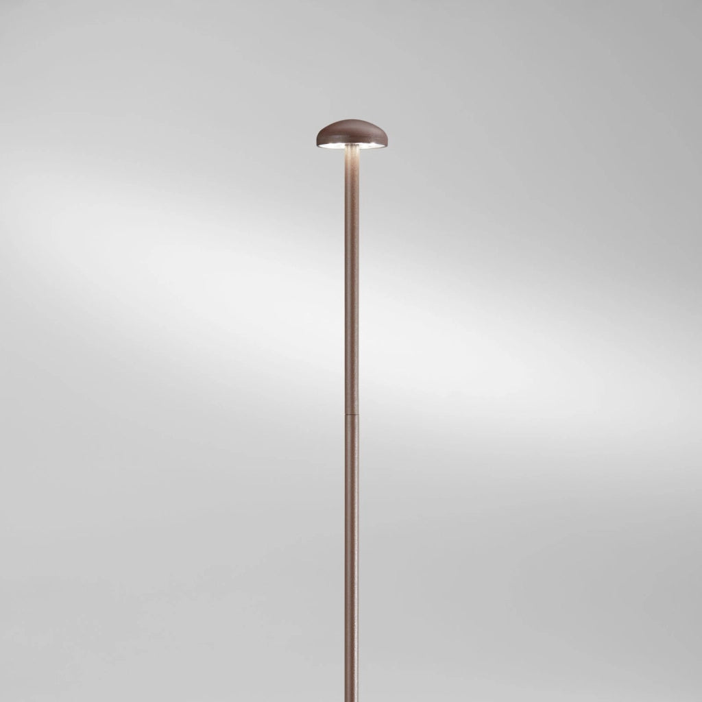 PALETTO DA GIARDINO LED DC24V PUCK BRONZO 3W 360LM 3000K IP65 4,2X60CM INCLUSI CAVI 300CM