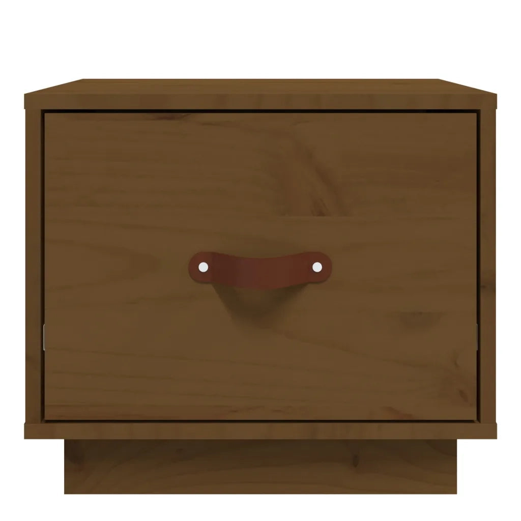 Comodino ambra 40x34x35 cm in Legno Massello di Pino 818291