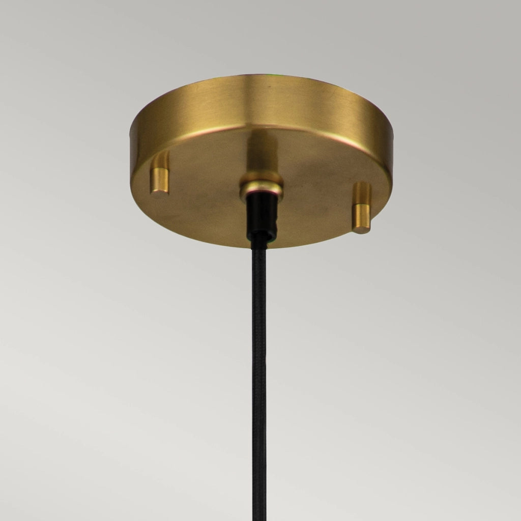 Sospensione Art Déco Etoile ottone Ø18 E27 Elstead