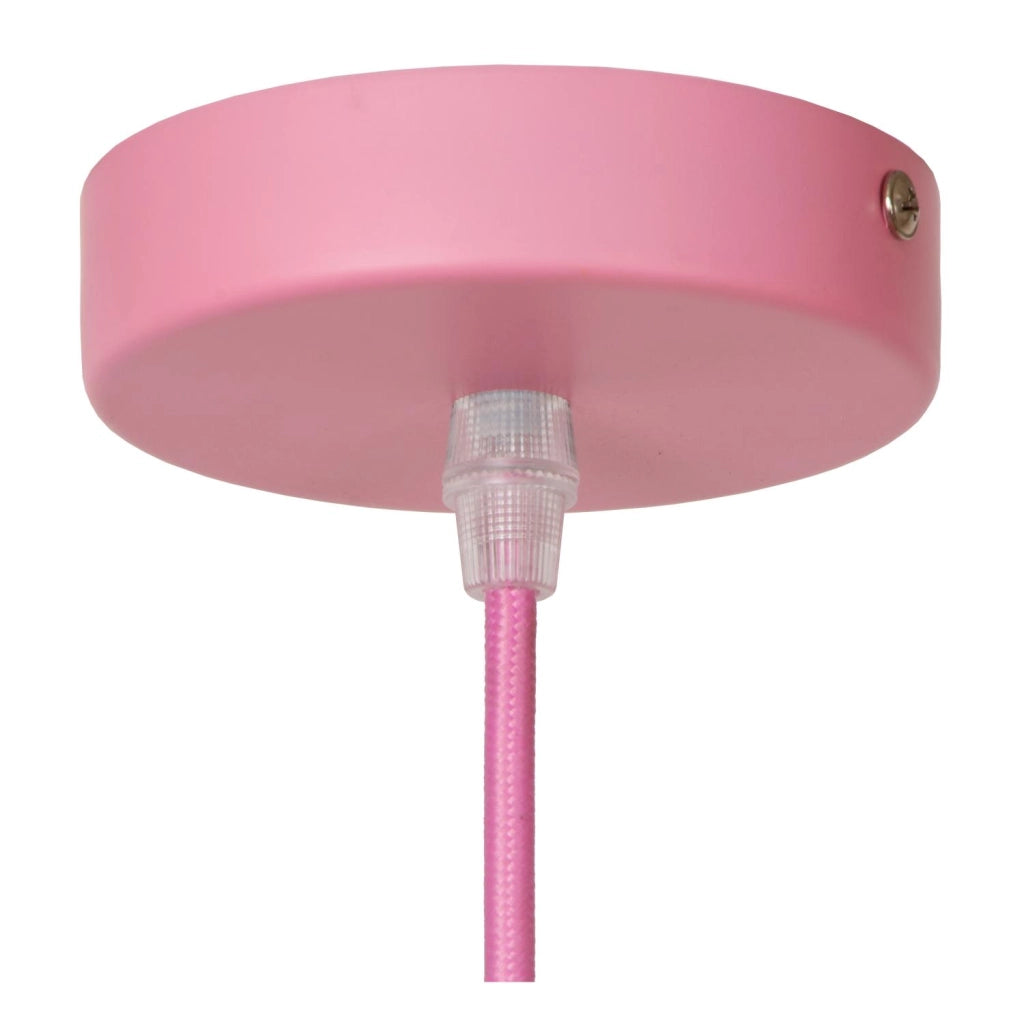 Lampada a sospensione MAURO rosa geometrica E27 Lucide