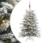 Albero di Natale | Decorazioni natalizie Artificiale con Rami Pieghevoli Bianco 150 cm