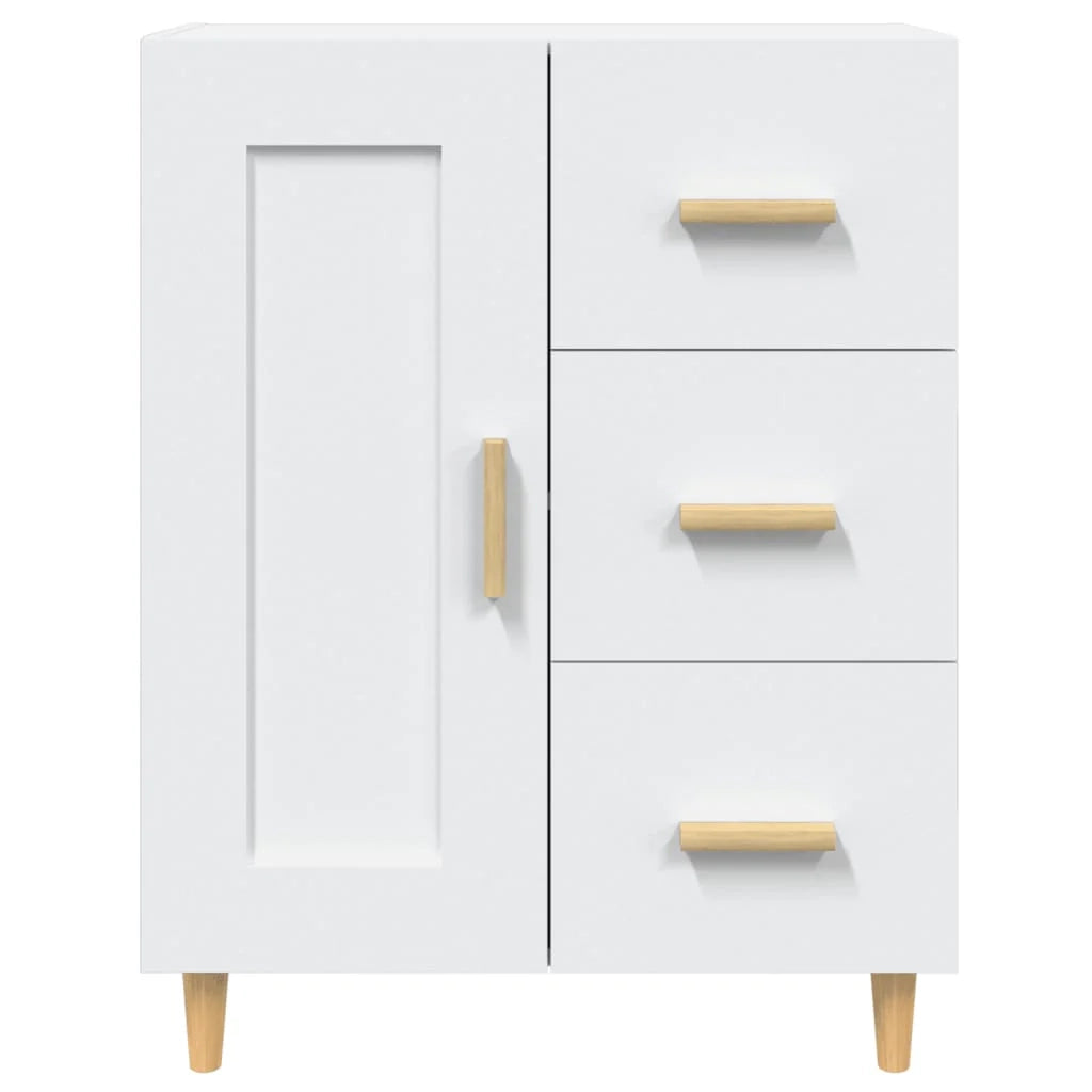Credenza cassettiera cassettiera mobile contenitore organizer cucina soggiorno soggiorno 69,5 x 34 x 90 cm derivati ​​del legno bianco 02_0030451