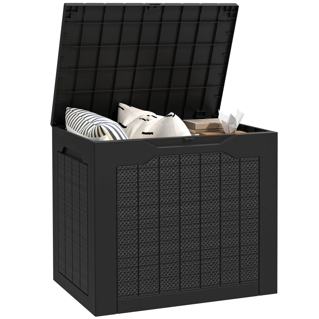 Baule da Giardino ¨C zephmum ¨C Nero 56x41x50 cm Impermeabile