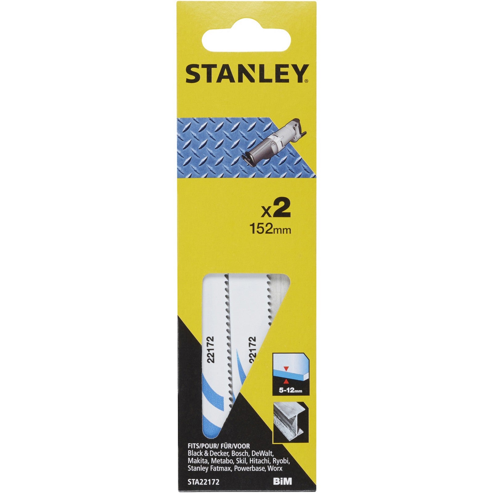 piranha/stanley sta22172 2 lame x sega gattuccio cod:ferx.322