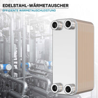 Scambiatore a piastre saldobrasate in acciaio inox, 40 piastre Max 230 kW