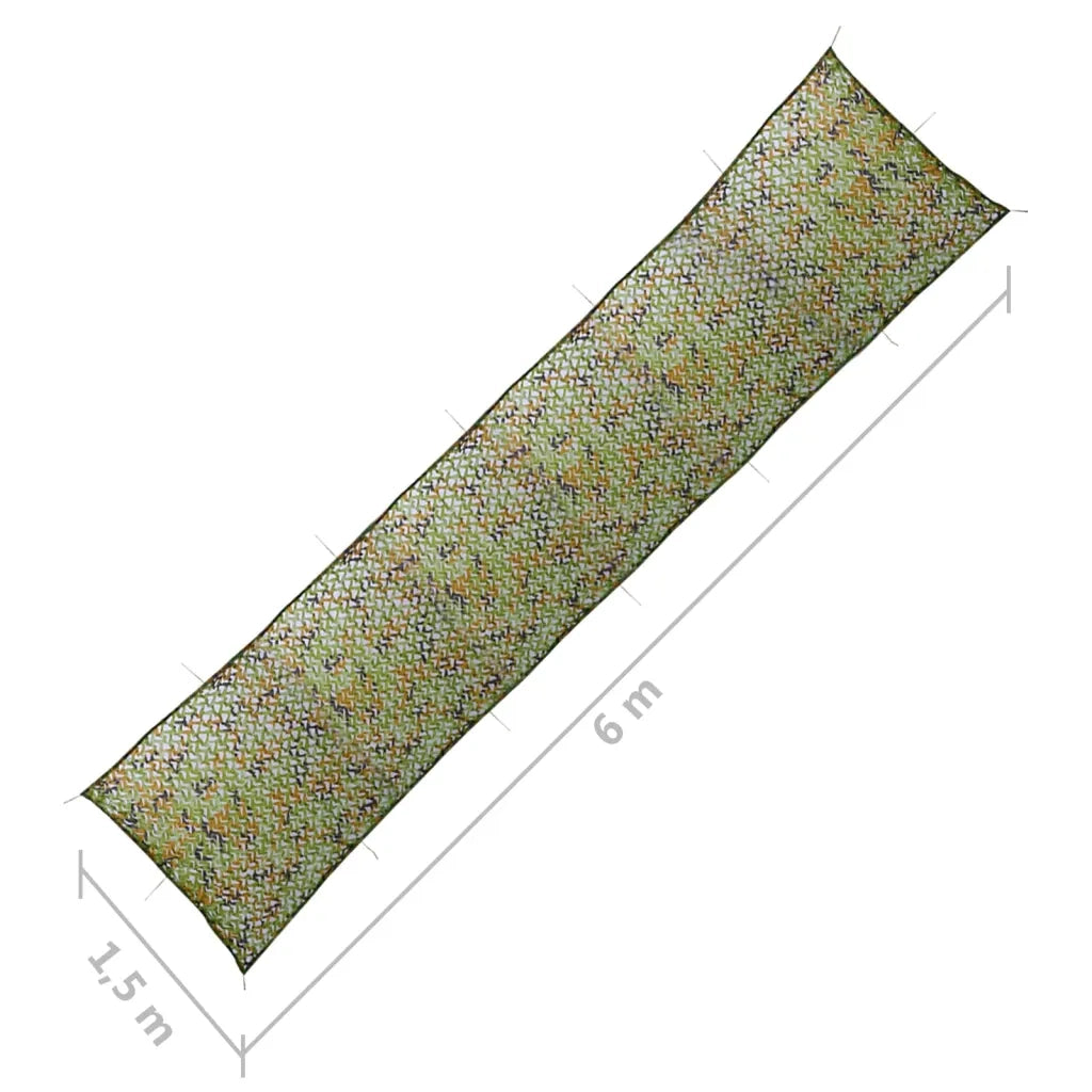 Rete Mimetica con Custodia 1,5x6 m Verde CFW3711142