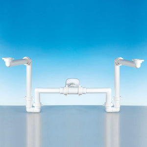 Spazio bagno doppio 1 -1 ¼  usci a d32-40 bianco lira a.1115.69