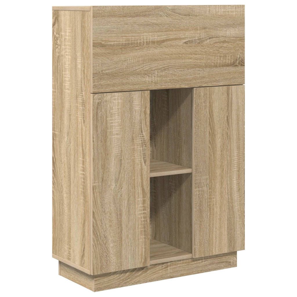 Scrivania per Computer in Rovere Sonoma Rovere sonoma Truciolare Media