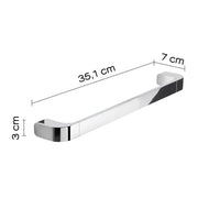 Portasalviette 35 cm in ottone, acciaio inox e Cromall 3221-35 Gedy serie OUTLINE Cromato