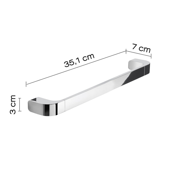 Portasalviette 35 cm in ottone, acciaio inox e Cromall 3221-35 Gedy serie OUTLINE Cromato