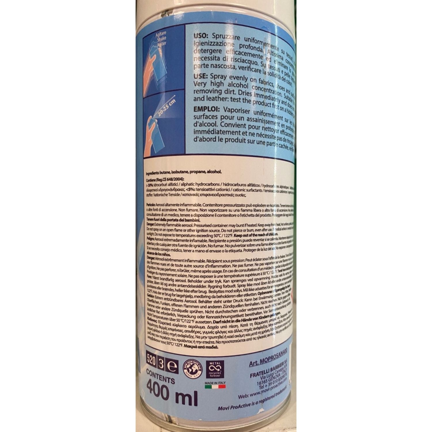 Movi Spray Igianizzante ProSan+ 400ml