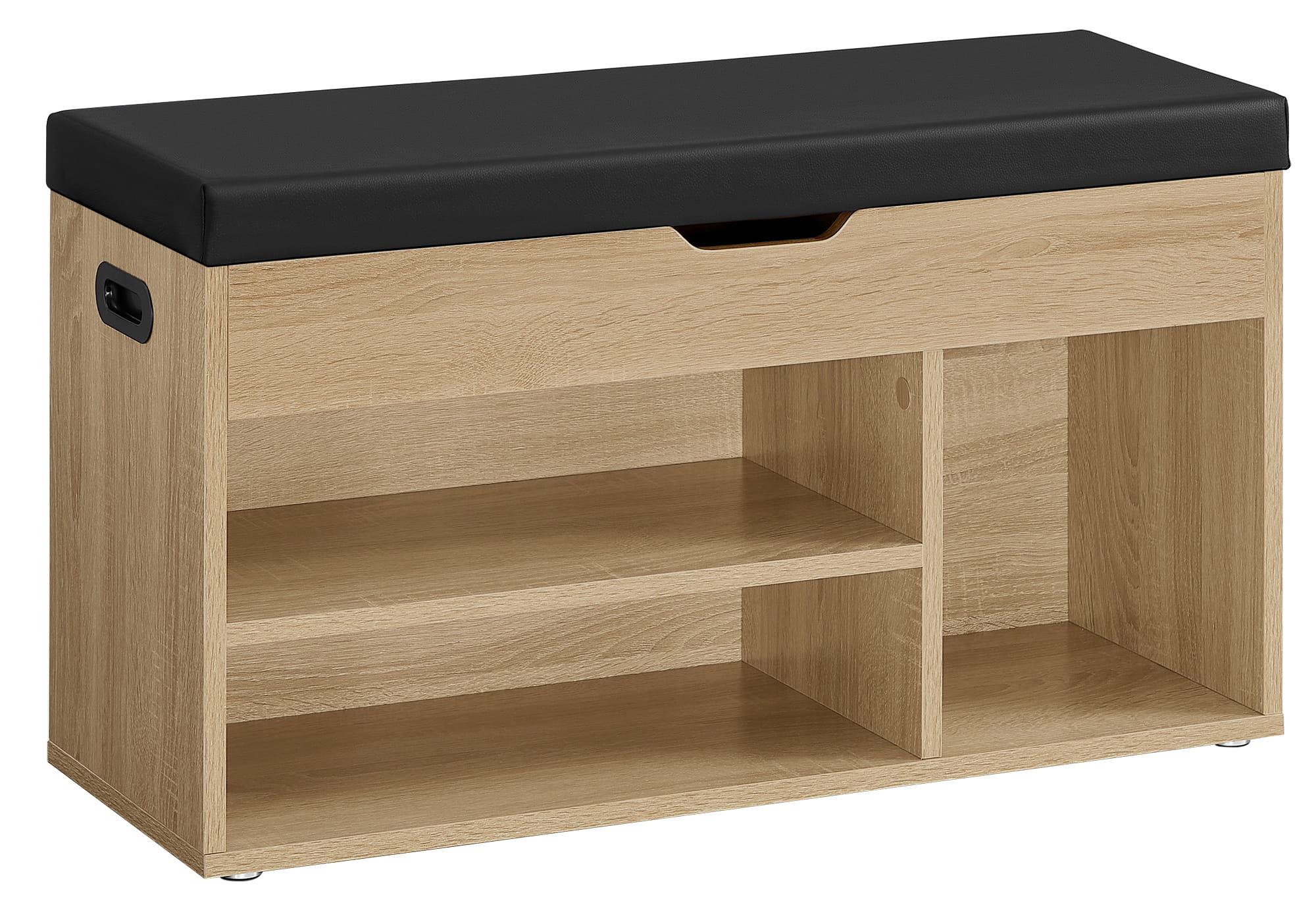 Scarpiera Valora con seduta e contenitore - Sonoma Black PU