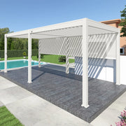 Pergola bioclimatica Ombréa® VS autoportante 3x6M - Bianco
