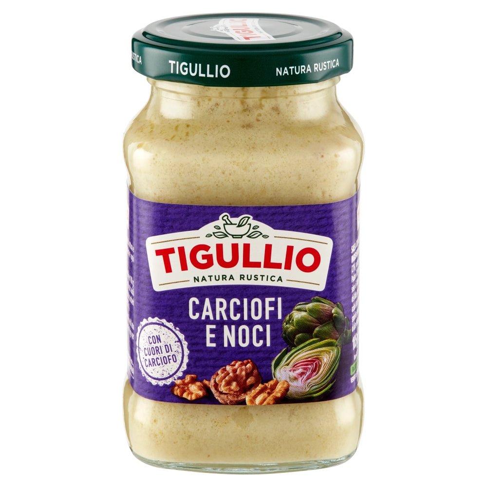 Tigullio pesto carciofi e noci in vasetto di vetro da 185 grammi