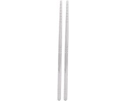 Stecchini per cibo in acciaio inossidabile 304 - Riciclabili - 17,5 cm - Resistenti al lavastoviglie - Adatti per feste - Leggeri 16g - Chopsticks