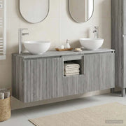 Set di Armadi da Bagno 3 pz Sonoma grigio 49,5 x 41 x 64,5 cm 3405633