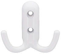 appendiabiti a 2 ganci mm.45x45 bianco lucido cod:ferx.32221