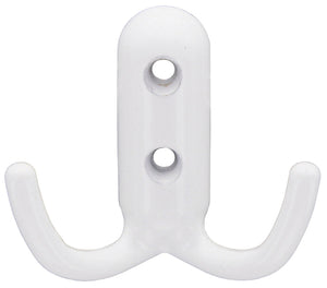 appendiabiti a 2 ganci mm.45x45 bianco lucido cod:ferx.32221