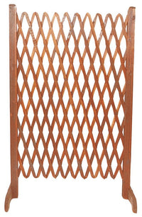 STECCATO ESTENSIBILE 2PZ GRIGLIATO TRALICCIO IN LEGNO CM.140X120H