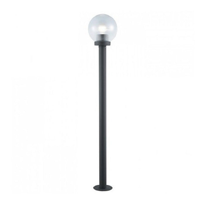 LAMPIONE SERIE GLOBO 4 PZ. IN ALLUMINIO NERO 60W ALTEZZA CM.120