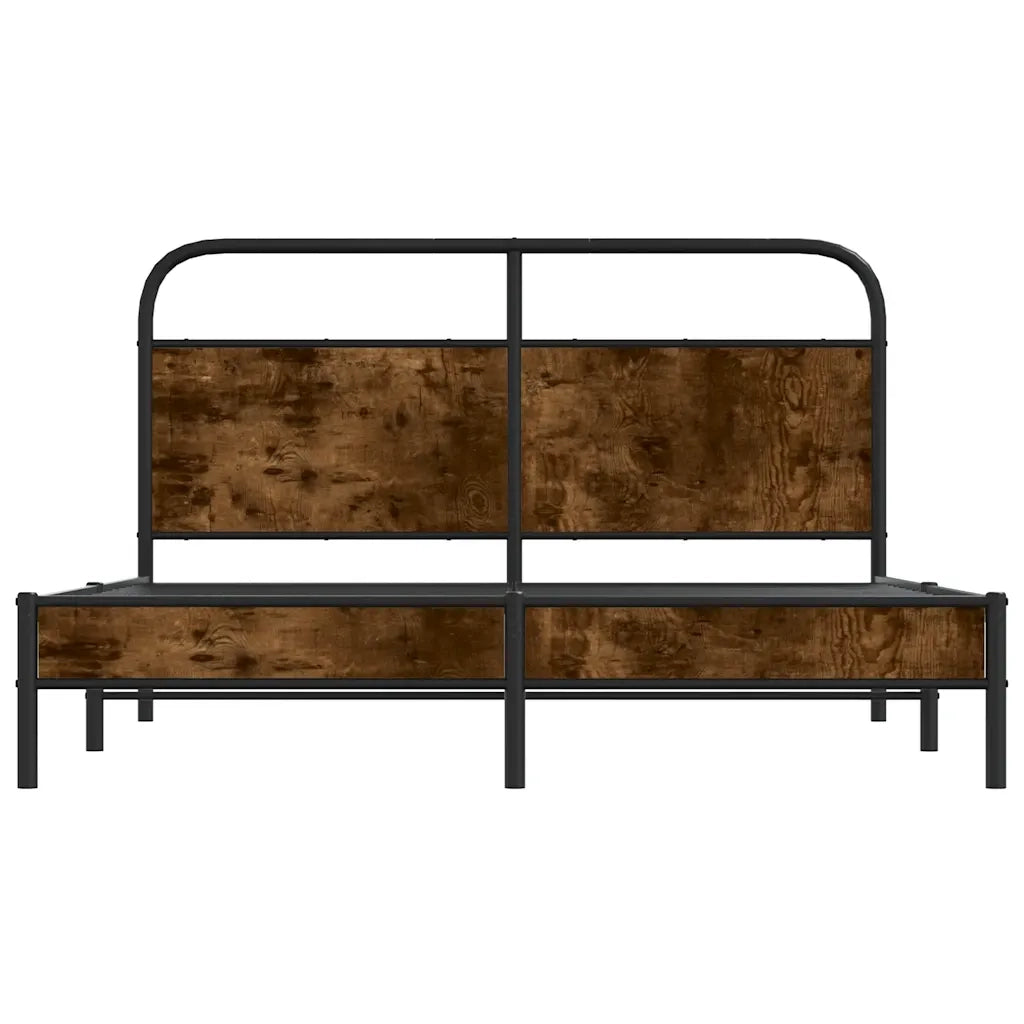 Giroletto senza Materasso Rovere Fumo 160x200 cm in Truciolato 4100359