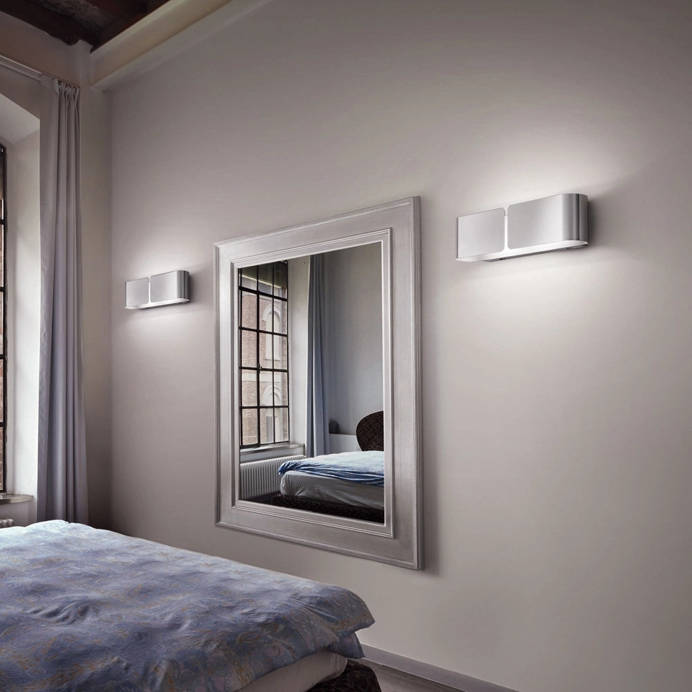 Applique Contemporanea Clip Metallo Cromo 2 Luci G9 3W 3000K Luce Calda