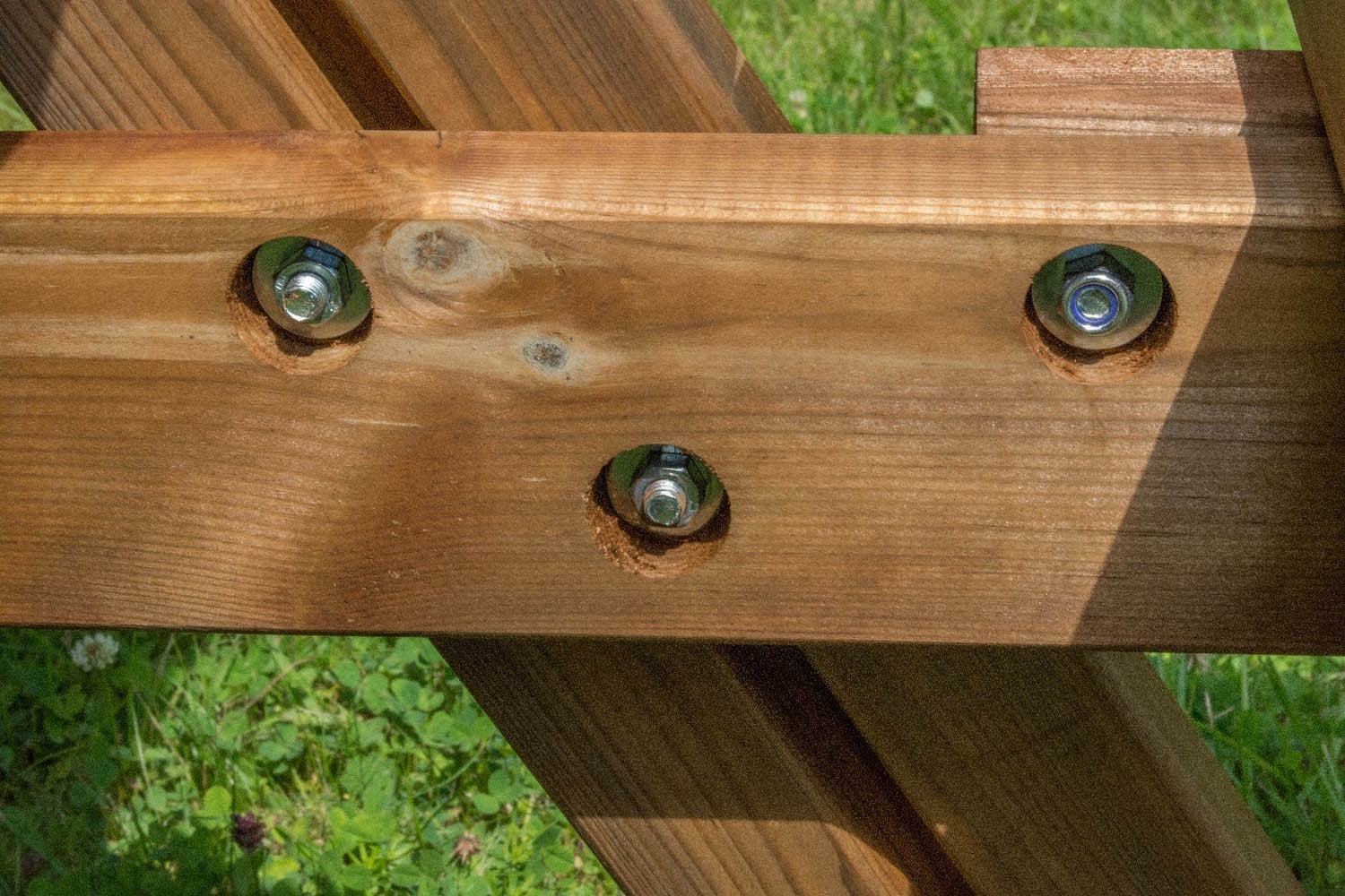 TAVOLO CON PANCHE PICNIC OASI LEGNO IMPREGNATO 177X154X74H