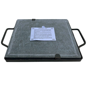 PIETRA OLLARE PIASTRA NATURALE CON TELAIO NERO  CM. 30X40