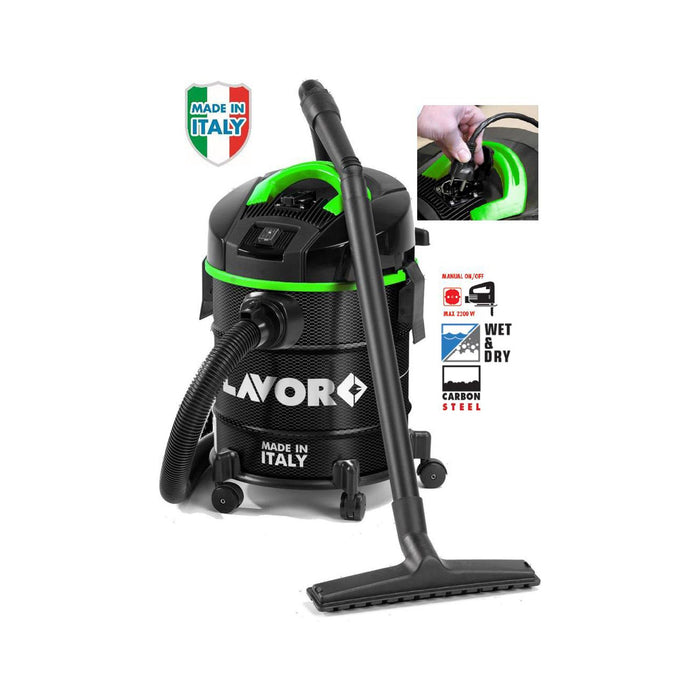 ASPIRAPOLVERE ASPIRALIQUIDI INOX Lt.20 1250W