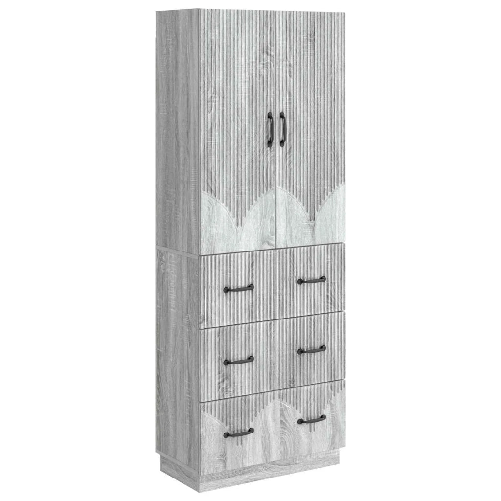 Set di armadi 2 pcs Sonoma grigio 66 x 34,5 x 87 cm 3416805