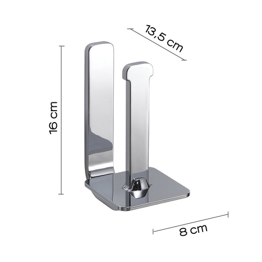 Portarotolo di riserva da muro in ottone, acciaio inox e Cromall 3224-02 Gedy serie OUTLINE Cromato