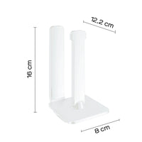 Portarotolo di riserva da muro in ottone, acciaio inox e Cromall 3224-02 Gedy serie OUTLINE Bianco Opaco