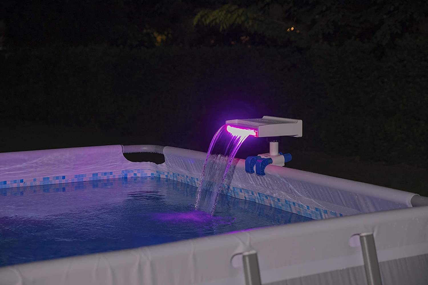 Cascata ruscello a LED con diversi colori compatibile con tutte le piscine fuori terra Bestway 58619