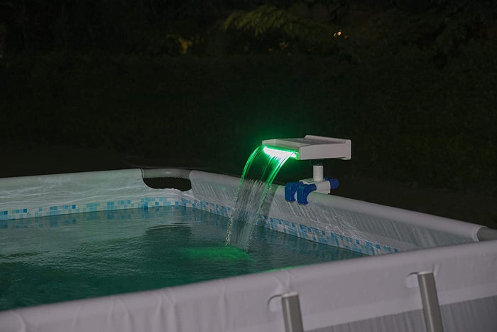 Cascata ruscello a LED con diversi colori compatibile con tutte le piscine fuori terra Bestway 58619