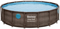 Piscina Bestway 56725 Fuori Terra Power Steel Swim Vista da 488 x 122 cm