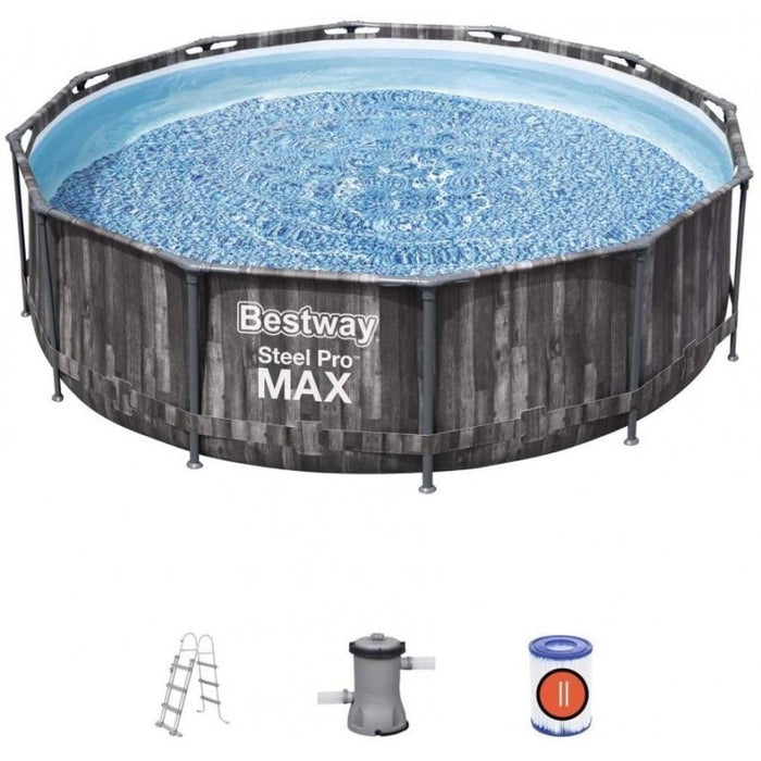Piscina fuori terra Bestway 5614X Steel Pro Max rotonda 366x100cm