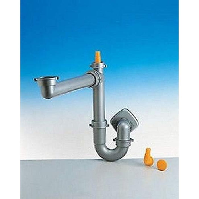 Sifone spazio 1/2  d50 tubo pp m etallizzato lira 9.6921.10