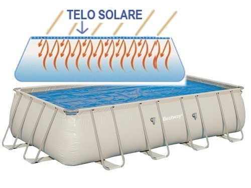 TELO DI COPERTURA SOLARE CON ISOLAMENTO TERMICO PER PISCINA RETTANGOLARE BESTWAY 703x366 -58228