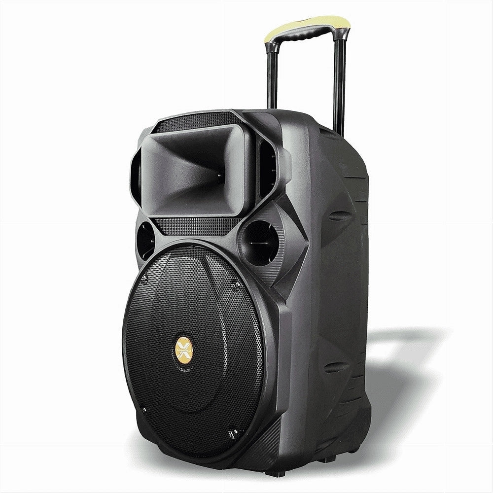 Trade Shop - Cassa Audio Portatile Batteria Woofer 15" Usb Mp3 Microfono Extreme Sound Van-xl -