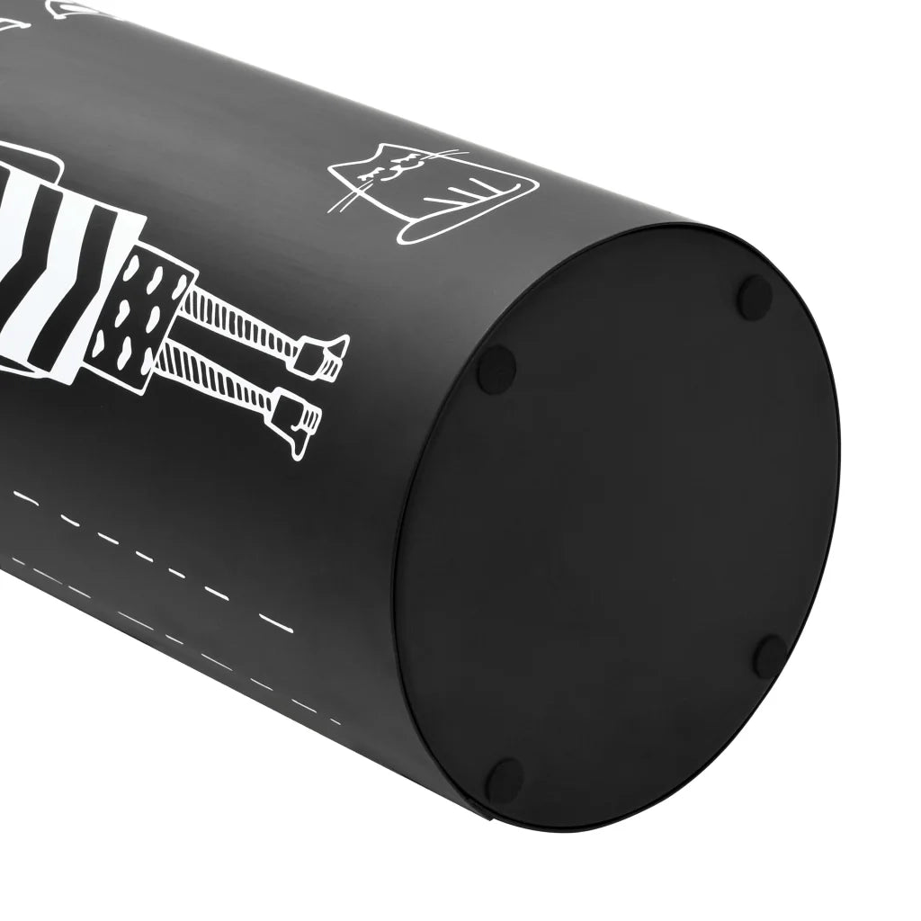 Porta Ombrelli con Disegni di Ragazze in Acciaio Nero 246800