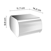 Portarotolo coperto da muro in ottone, acciaio inox e Cromall 3225 Gedy serie OUTLINE Cromato