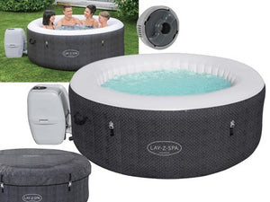 PISCINA IDROMASSAGGIO GONFIABILE TONDA FUORI TERRA SPA LAY-Z HAVANA AIRJET BESTWAY 180xH66 cm -60035