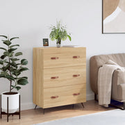 vidaXL Cassettiera Rovere Sonoma 69,5x34x90 cm in Legno Multistrato
