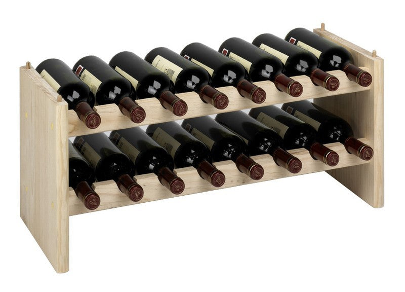 PORTABOTTIGLIE MODULARE A 16 POSTI CM.68,8X27X30H CANTINETTA MODULARE