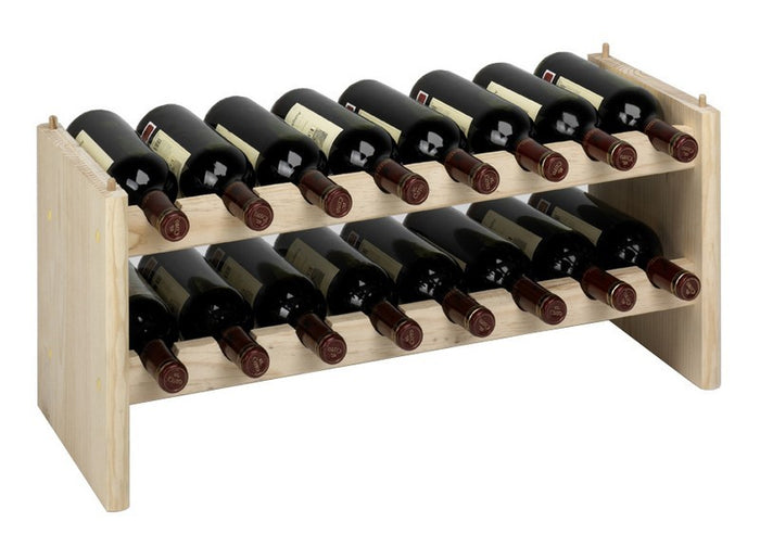 PORTABOTTIGLIE MODULARE A 16 POSTI CM.68,8X27X30H CANTINETTA MODULARE