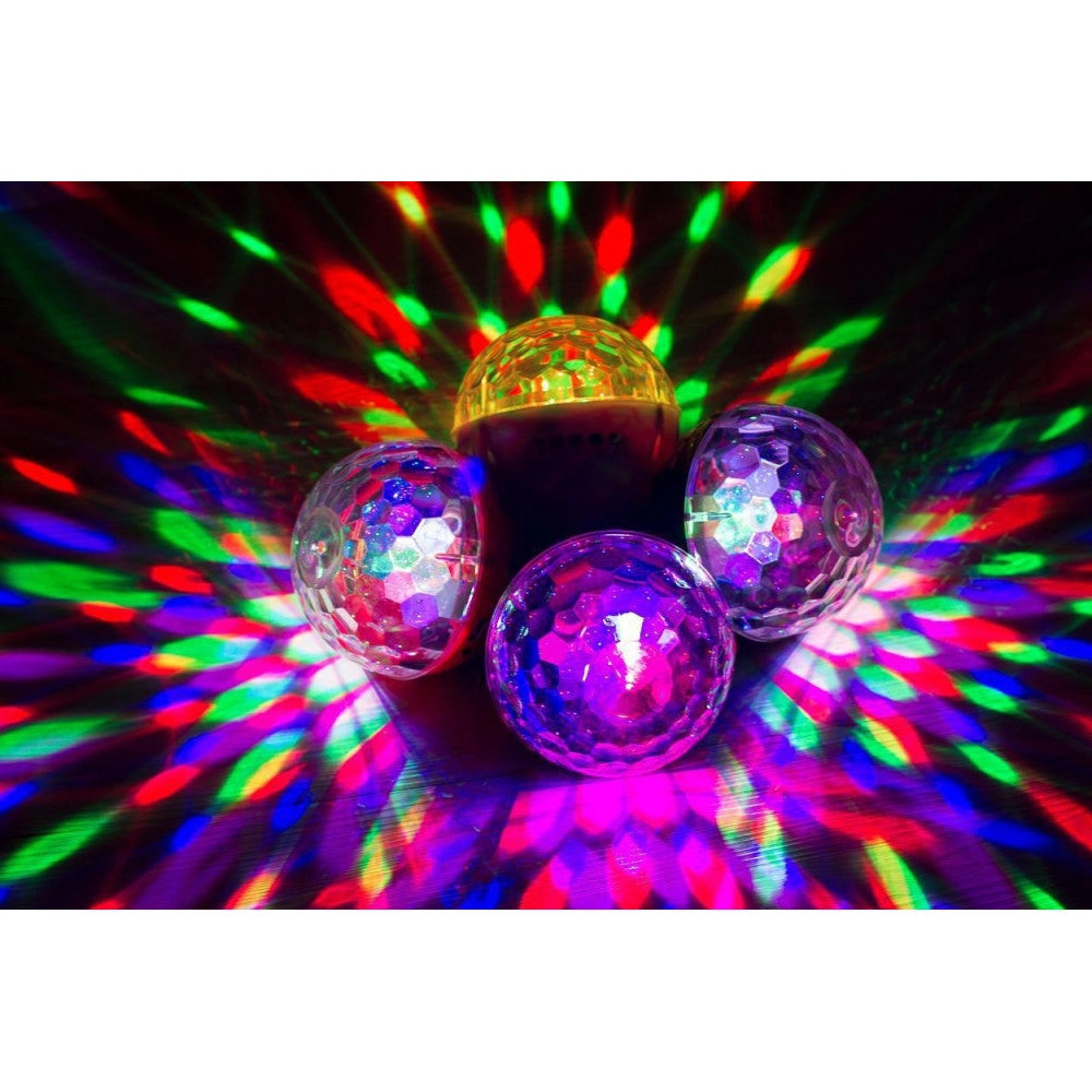 Trade Shop - Cassa Speaker Bluetooth Altoparlante Con Effetti Luce Discoteca Mp3 Tf Radio Dj -