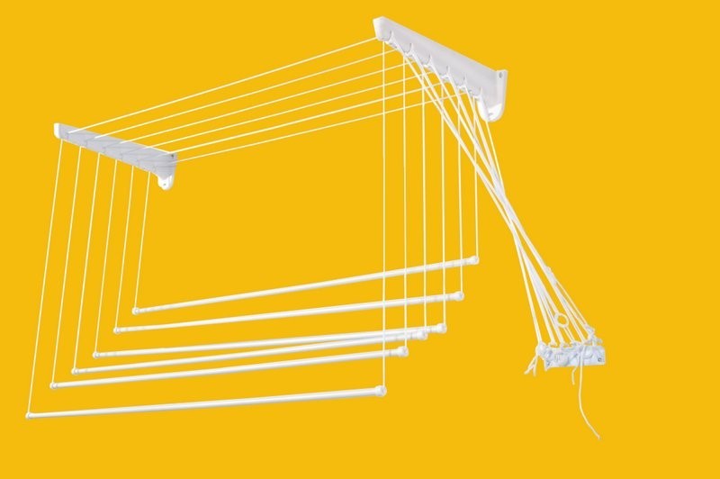 Stendibiancheria SALISCENDI IN RESINA A 6 FILI DA MM.100